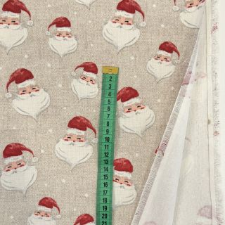 Decoration fabric premium Santa Funny Face