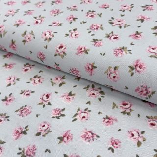 Decoration fabric premium Classic Little Rose light blue