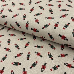 Decoration fabric Linenlook Little Nutcracker