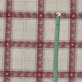 Decoration fabric Linenlook Tartan Texture