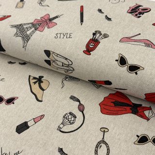 Decoration fabric Linenlook Fashion Style Mix