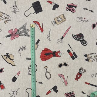 Decoration fabric Linenlook Fashion Style Mix