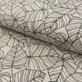 Decoration fabric Linenlook Bush Leaf