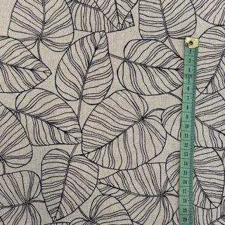 Decoration fabric Linenlook Bush Leaf