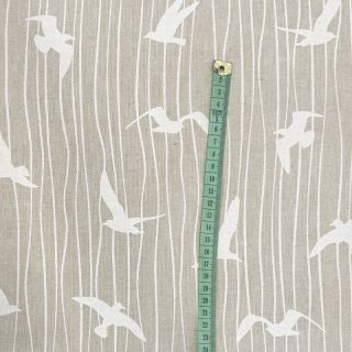 Decoration fabric Linenlook Iconic Seagull Stripe linen