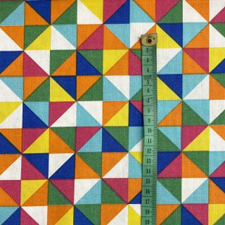 Decoration fabric premium Diamond triangle multicolour