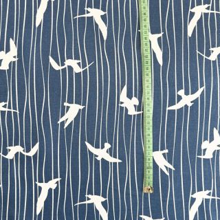 Decoration fabric Iconic Seagull Stripe navy