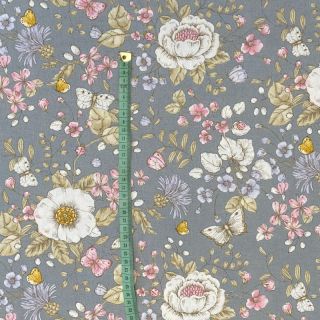 Decoration fabric premium Butterfly flower garden