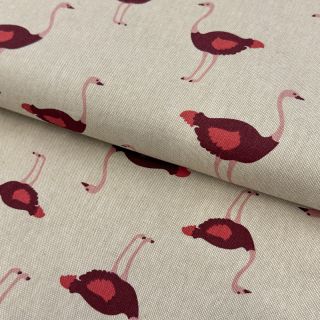 Decoration fabric Linenlook Ostrich