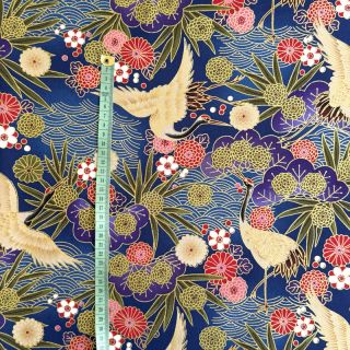Cotton fabric JAPAN Misaki bleu