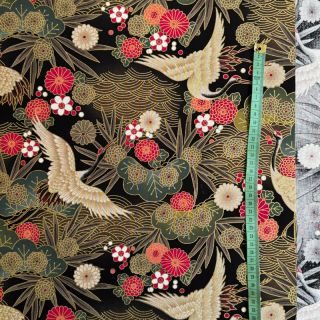 Cotton fabric JAPAN Misaki noir