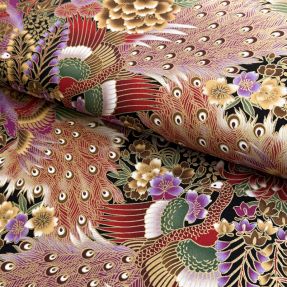 Cotton fabric JAPAN Hoshi peanut