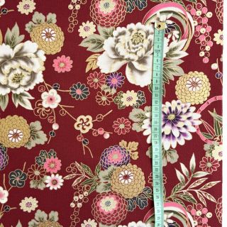Cotton fabric JAPAN Chihiro rouge