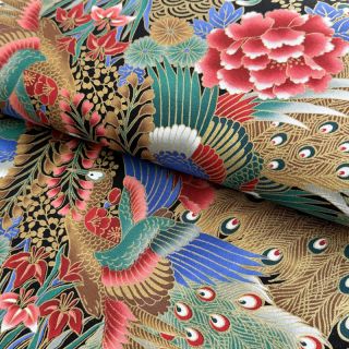 Cotton fabric JAPAN Hoshi emeraude