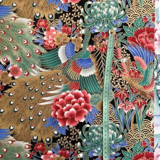 Cotton fabric JAPAN Hoshi emeraude
