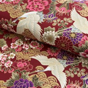 Cotton fabric JAPAN Tanuri rouge