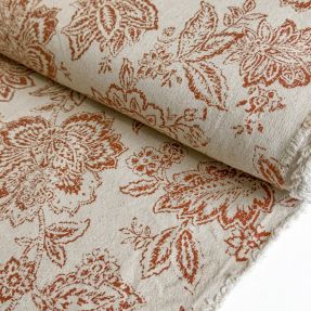 Decoration fabric Ceylan terracotta