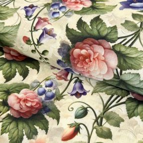 Linen viscose Casia design D digital print