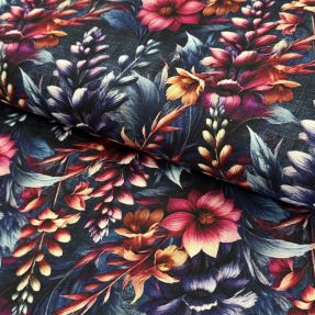 Linen viscose Viola design G digital print