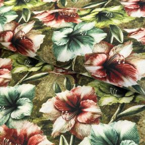 Linen viscose Azalea design C digital print