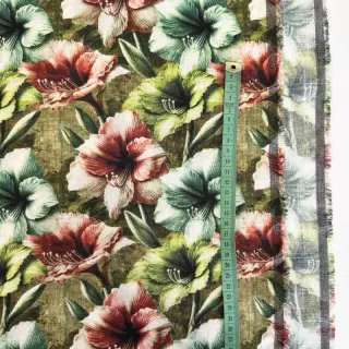 Linen viscose Azalea design C digital print