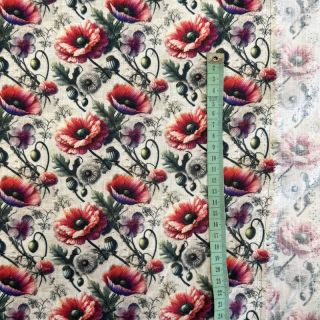 Linen viscose Liana design C digital print