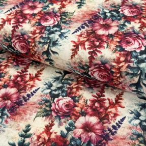 Linen viscose Viola design C digital print