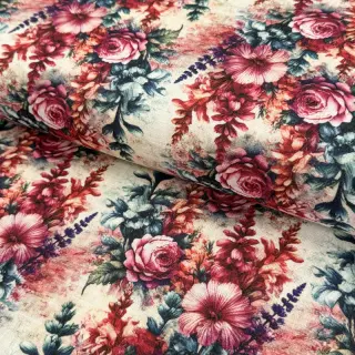 Linen viscose Viola design C digital print
