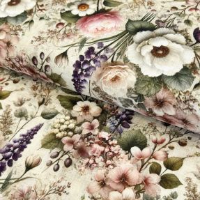 Linen viscose Casia design F digital print