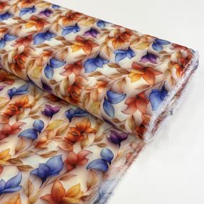 Viscose RAYON POPLIN Leafs design D digital print