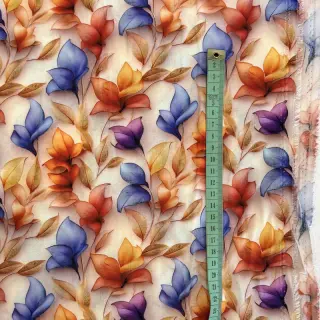 Viscose RAYON POPLIN Leafs design D digital print