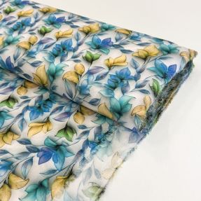 Viscose RAYON POPLIN Leafs design A digital print