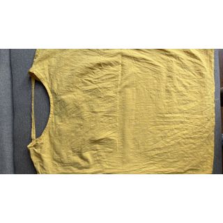 Cotton fabric with linen yellow