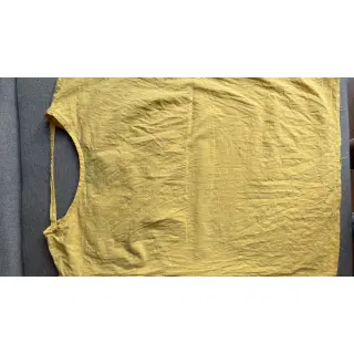 Cotton fabric with linen yellow
