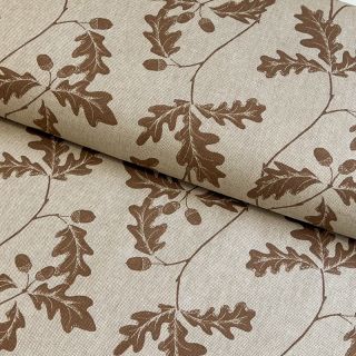 Decoration fabric Linenlook Oak Tree Leaf