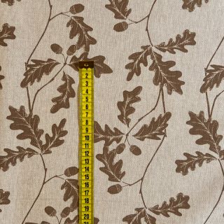 Decoration fabric Linenlook Oak Tree Leaf