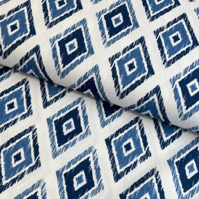 Decoration fabric premium Rhombus navy