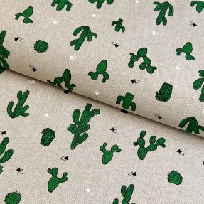 Decoration fabric Linenlook Cactus
