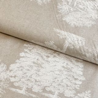 Decoration fabric Linenlook Winter wood