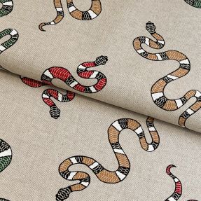 Decoration fabric Linenlook Kingsnake