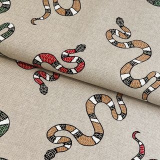 Decoration fabric Linenlook Kingsnake