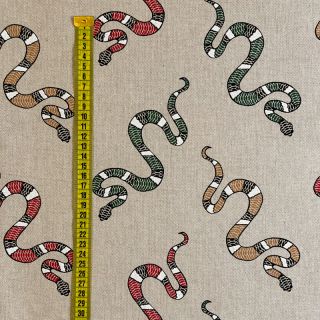 Decoration fabric Linenlook Kingsnake