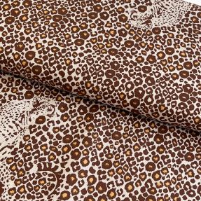 Decoration fabric Linenlook Hidden Leopard