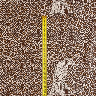 Decoration fabric Linenlook Hidden Leopard
