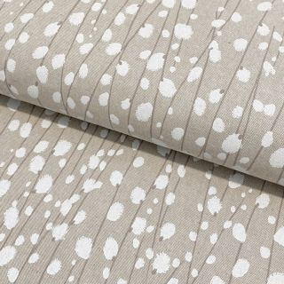 Decoration fabric Linenlook Willow spring bloom