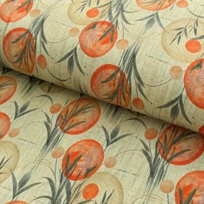 Jersey VISCOSE Enjoy The Silence orange digital print