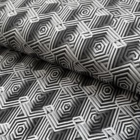 Jersey VISCOSE Structure grey digital print