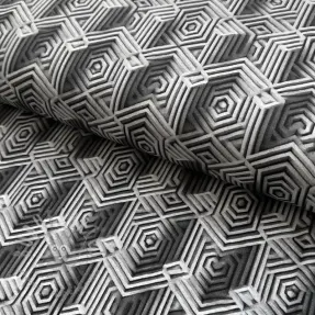 Jersey VISCOSE Structure grey digital print