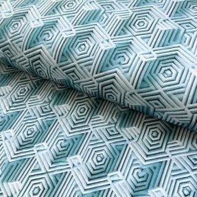 Jersey VISCOSE Structure blue digital print