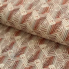 Jersey VISCOSE Structure beige digital print